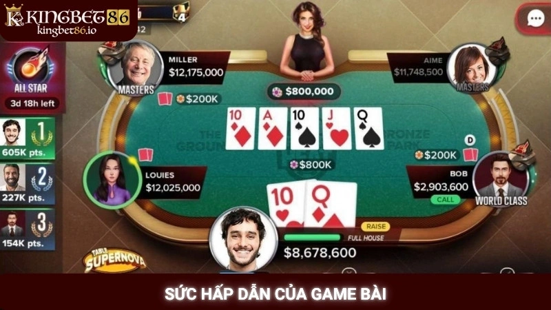 Sức hấp dẫn của game bài